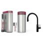 Preview: Quooker Flex Round | COMBI | CUBE + Filter | schwarz | sofort-Kochend-Wasserhahn