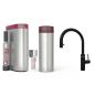 Preview: Quooker Flex Round | PRO3 | CUBE + Filter | schwarz | sofort-Kochend-Wasserhahn