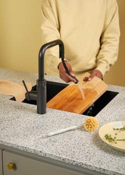 Quooker Flex Square | Reservoirs PRO3 | schwarz | sofort-Kochend-Wasserhahn