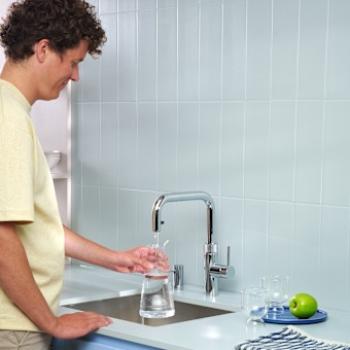 Quooker Flex Square | PRO3 | verchromt glänzend | sofort-Kochend-Wasserhahn