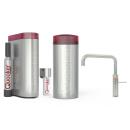 Quooker Fusion Square | COMBI | CUBE + Filter | verchromt glänzend | sofort-Kochend-Wasserhahn