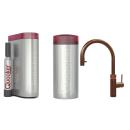 Quooker Flex | Reservoirs COMBI+ | CUBE | Kupfer Rosé | sofort-Kochend-Wasserhahn